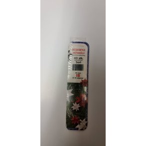 Stjernestrimler 10 mm Sort