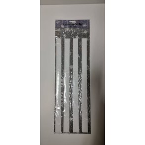 Stjernestrimler Hvid 24st 25mm