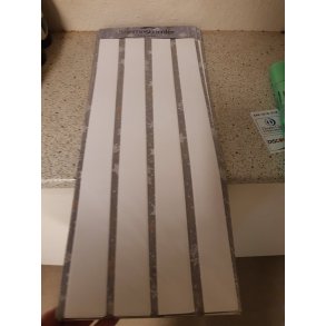 Stjernestrimler Hvid Glitter 24st 40mm