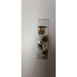 Stjernestrimler Metal guld 2,5x70cm 24stk