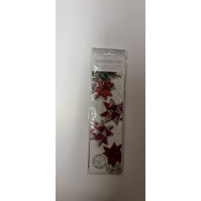 Stjernestrimler Rd/Hvid 15mm