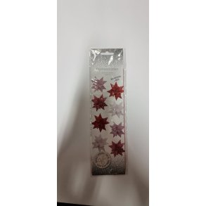 Stjernestrimler Rd/Hvid 15mm