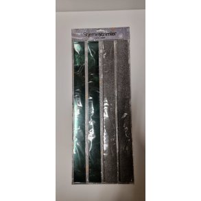 Stjernestrimler Sort 24st 40mm