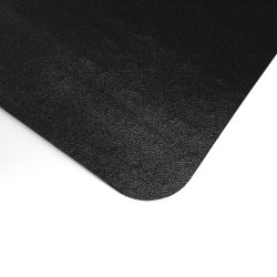 Stoleunderlag i sort PVC 90x120 cm til hårdt gulv