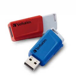 Store ´N´ Click USB Drive 32GB (2-pack) Red/Blue