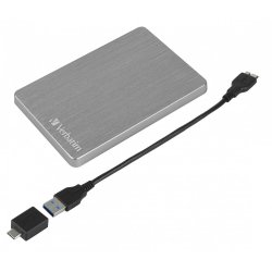 StorenGo ALU Slim 2.5” Ext HardDrive 2TB SpaceGrey