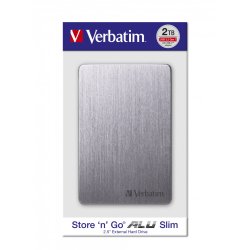 StorenGo ALU Slim 2.5” Ext HardDrive 2TB SpaceGrey
