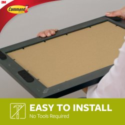 Strips til billedophng sort 4 x 2 medium strips