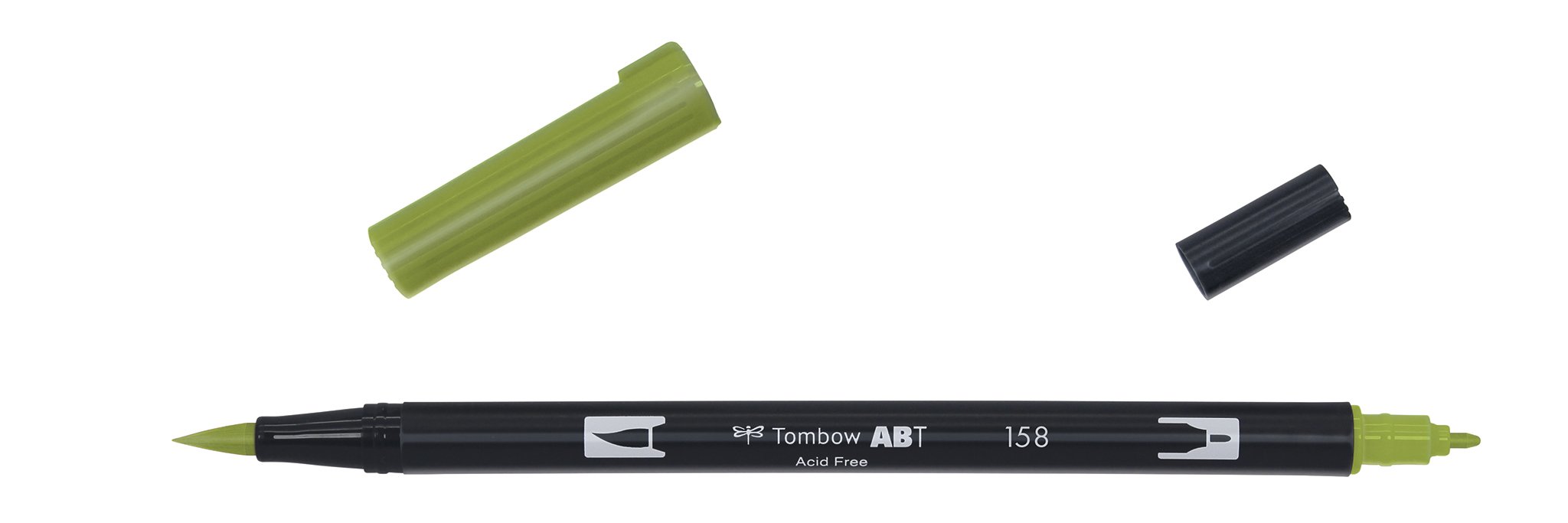 Tombow ABT Dual Brush 158 mrk olivengrn