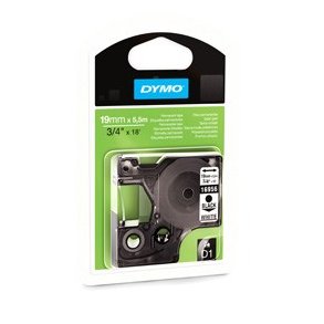 Tape D1 19mmx5,5m perm polyest bl/whi