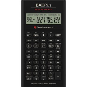 Texas BAII Plus Pro financial calculator uk manual