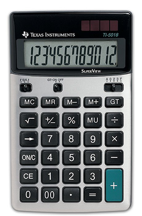 Texas TI-5018 SV desktop calculator