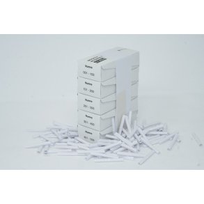 Tombola numre 1-500 Hvid