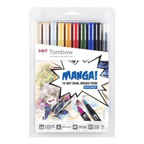 Tombow ABT Dual Brush 10/set Manga Shonen