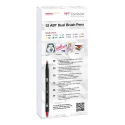 Tombow ABT Dual Brush 12P-2 Pastel farver
