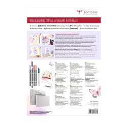Tombow Watercoloring Canvas set Butterflies