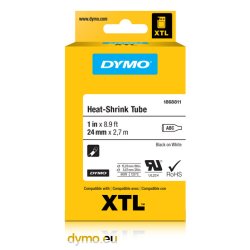 Tube XTL 24mmx2,7m heat-shrink sort p hvid