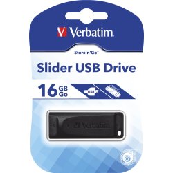 USB 2.0 Store &acute;N&acute; Go Slider 16GB, Black