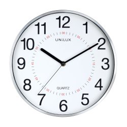 Unilux Clock Aria, Metal Grey