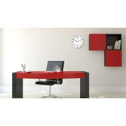 Unilux Clock Aria, Metal Grey