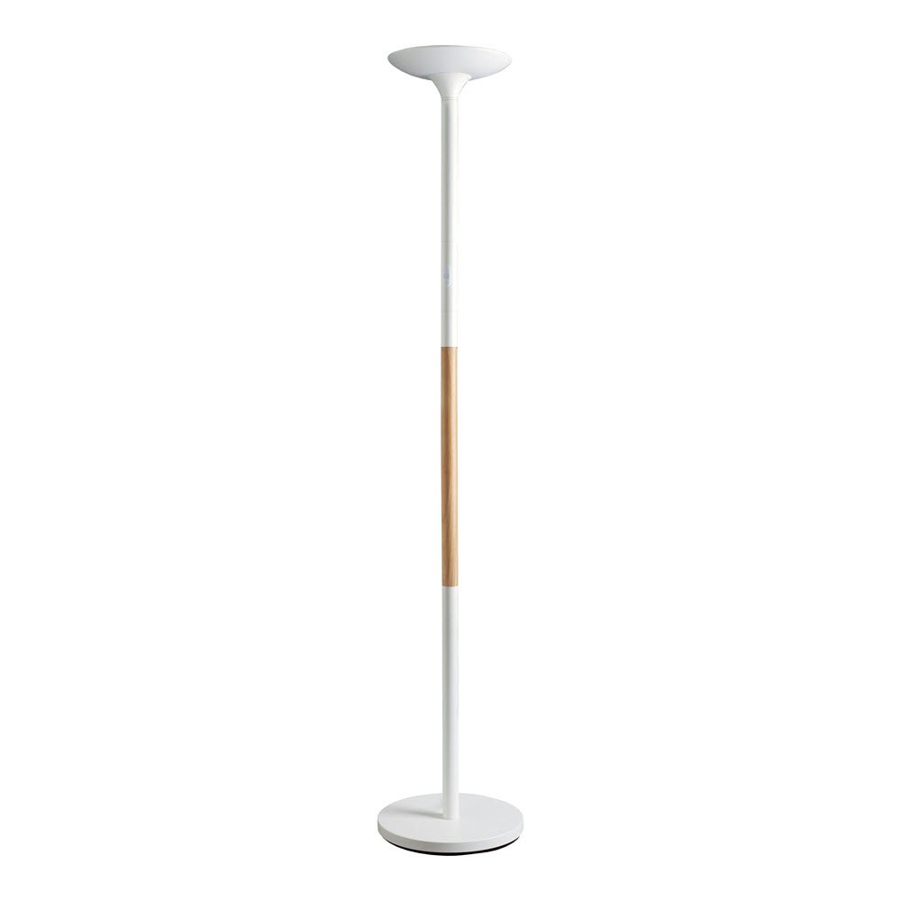 Unilux Pryska Uplight Lamp, White/Wood