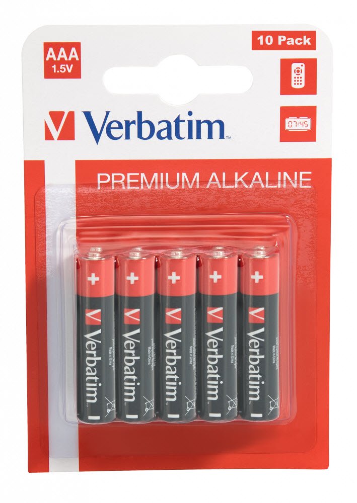 Verbatim Alkaline AAA Batteri 10 stk