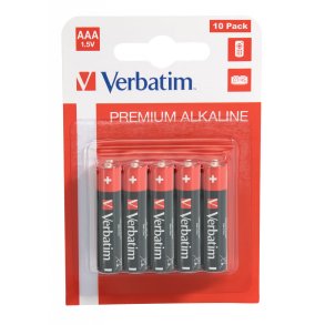 Verbatim Alkaline AAA Batteri 10 stk