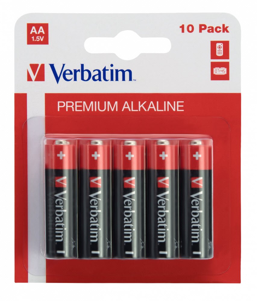 Verbatim Alkaline Batteri AA 10 stk