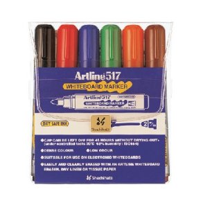 Whiteboardpenna Artline 517 6/set