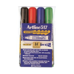 Whiteboardpenne Artline 517 4/st