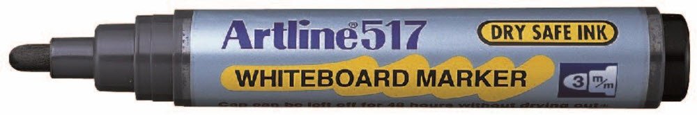 Whiteboardpenne Artline 517 sort