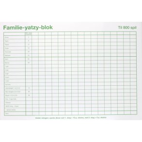 Yatzy Blok A5 Familie 3stk