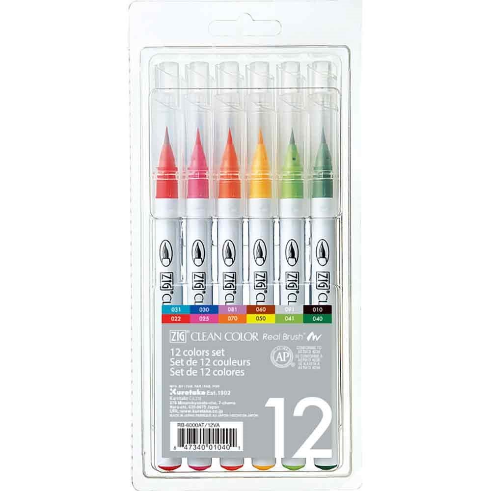 ZIG Clean Color Real Brush 12-set