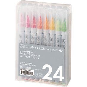 ZIG Clean Color Real Brush 24-set