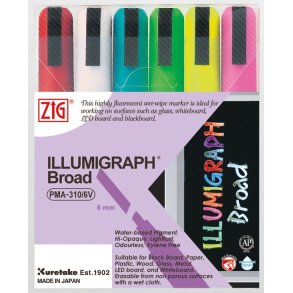 ZIG Illumigraph PMA-510 B 6mm 6/Etui