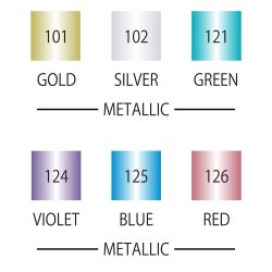 Zig Clean Color DOT 6 color set metallic