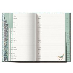 William Morris A5 Adressebog og fdselsdag grn