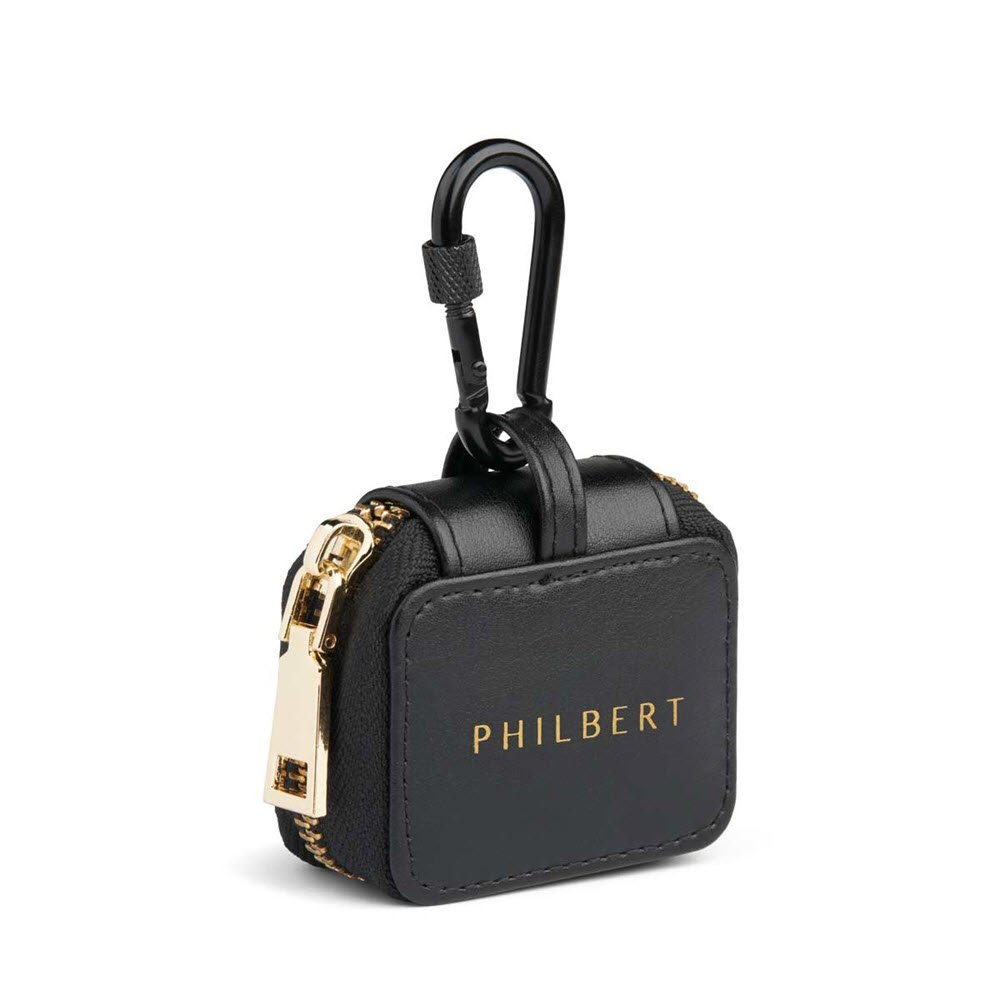 AirPods Bag incl. hook lock-Black gold zipper