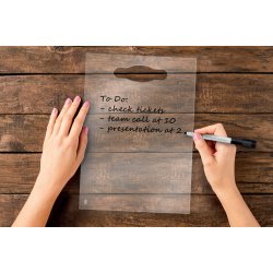 Akryl notestavle hndholdt Home A4