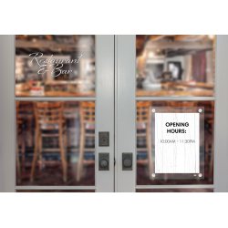 Akryl skilt m/sugekop Premium Plus A3