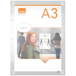 Akryl skilt m/sugekop Premium Plus A3