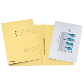 Arbejdsmappe karton genbrug A4 gul