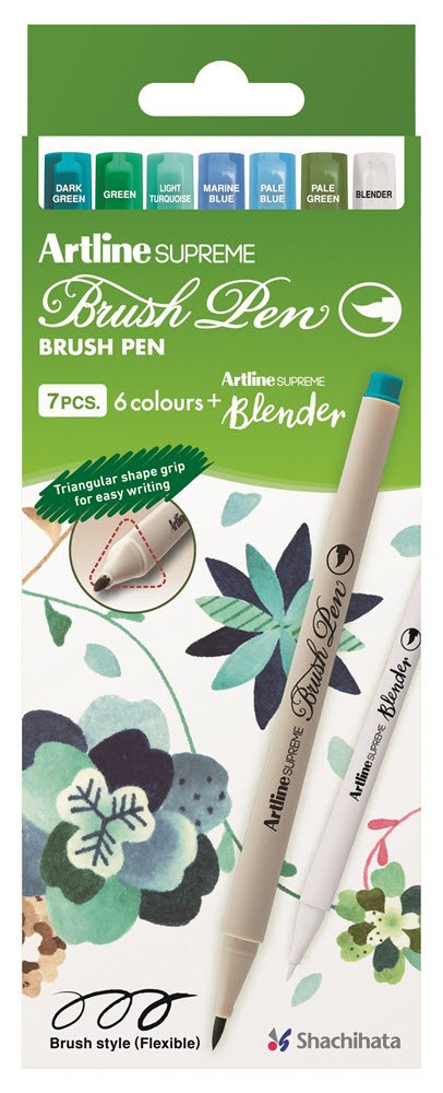 Artline Supreme Pensel Pen Botanisk (7)