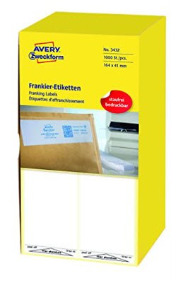 Avery Frankeringsetiketter 128x38mm 1000stk