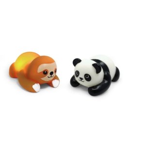 Bade panda og Dovendyr med lys