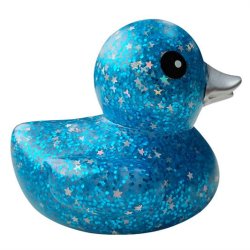 Badeand Bl Med Glimmer 8cm