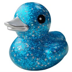 Badeand Bl Med Glimmer 8cm