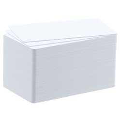 Badgy blank white 0 50mm thick cards 100