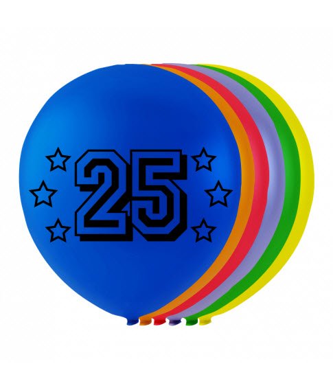 Ballon Nummer 25 26cm