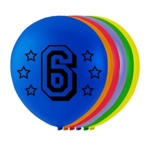 Ballon Nummer 6 26cm